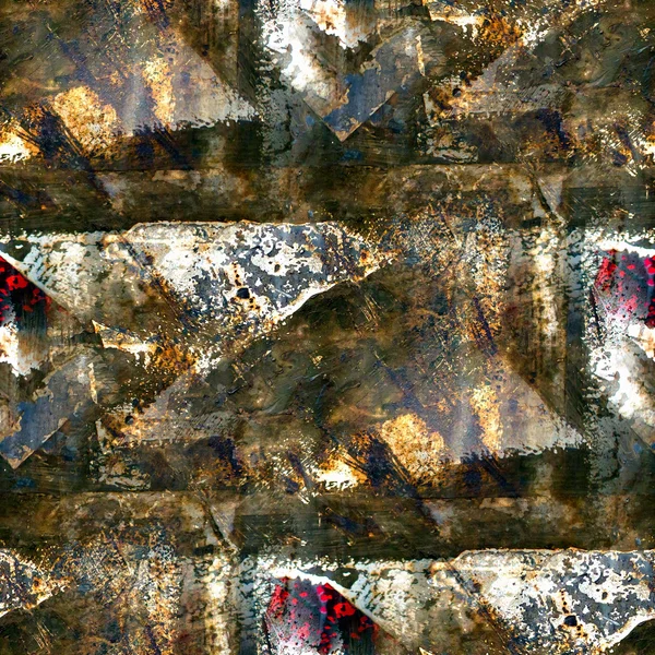 Grunge bezešvých textur železa s — Stock fotografie