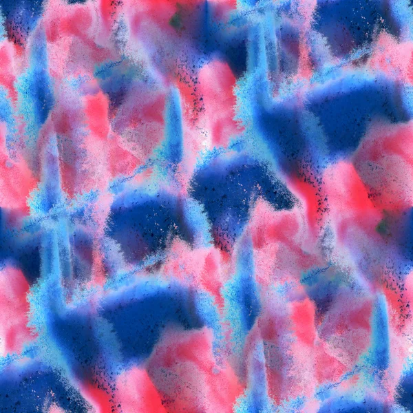 Naadloze blauw rood textuur kleur aquarel abstract — Stockfoto