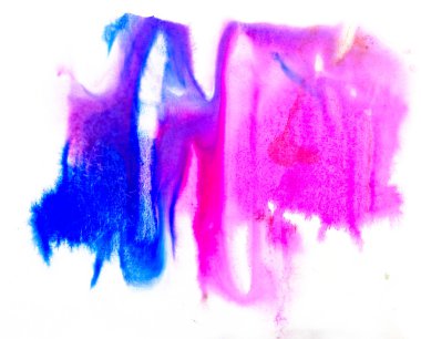 sulu boya pembe mavi sanat sanatsal izole arka plan