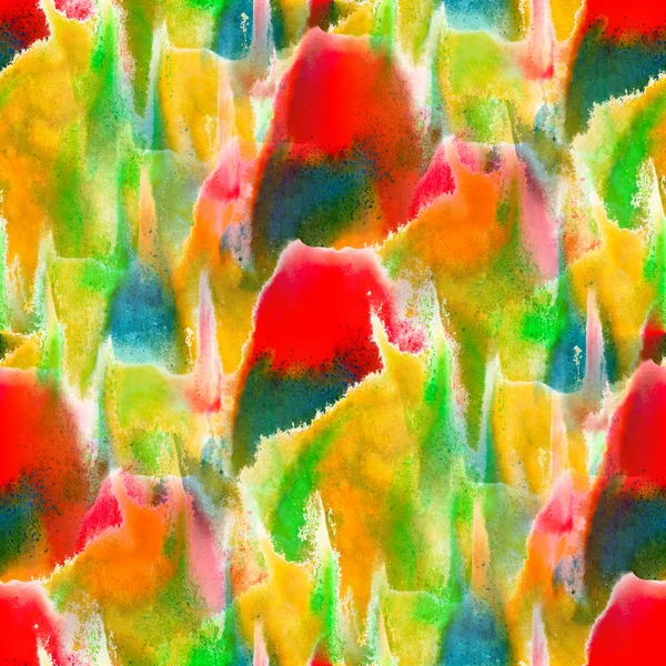 Textura sin costuras color acuarela amarillo verde rojo abstracto —  Fotos de Stock