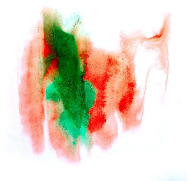 Makro spot röd grön fläck textur isolerad på vit bakgrund — Stockfoto