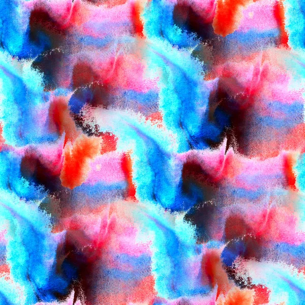 Abstrakte Aquarell nahtlose Textur Hintergrundfarbe blau rot w — Stockfoto