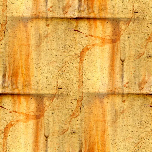 Astratto sfondo giallo invecchiato danneggiato costruzione bordo — Foto Stock