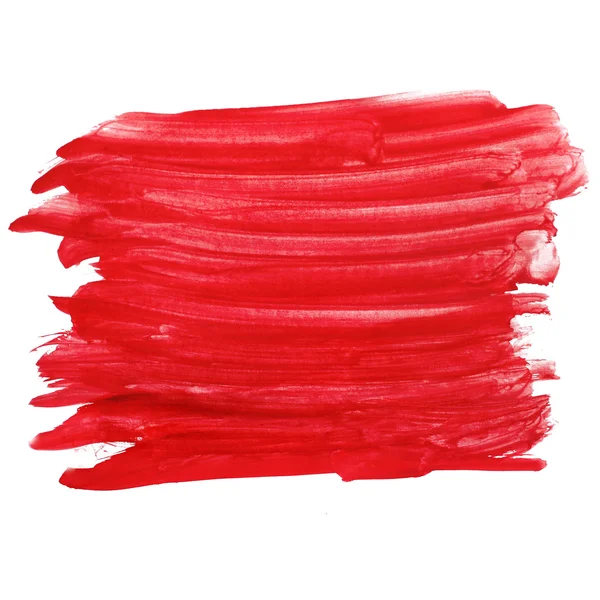 Vermelho aquarela pintura pincel aquarela cor curso fundo i — Fotografia de Stock