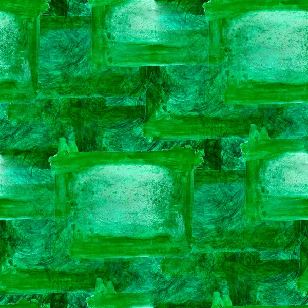Zmaza akwarela bezszwowe tło zielony raster ilustracja — Zdjęcie stockowe