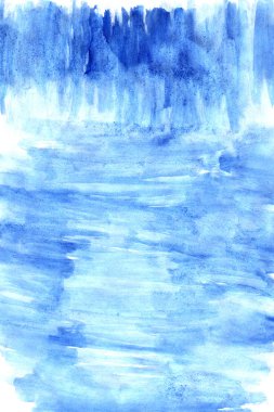 makro mavi doku suluboya fırça darbeleriyle