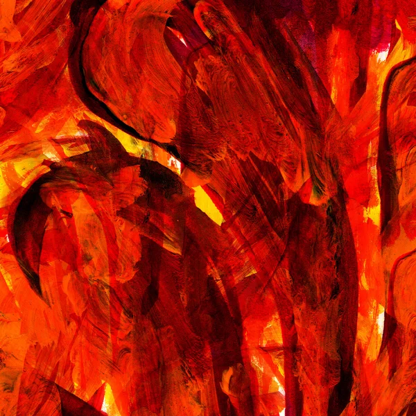 Огненно-красный акварельный фон — стоковое фото