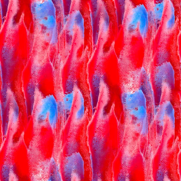 Azul rojo acuarela arte sin costuras abstracta textura pintada a mano b —  Fotos de Stock