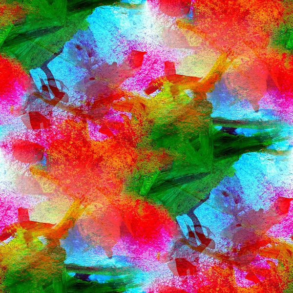 Dikişsiz doku soyut turuncu kırmızı lekeler gouaches boyalı