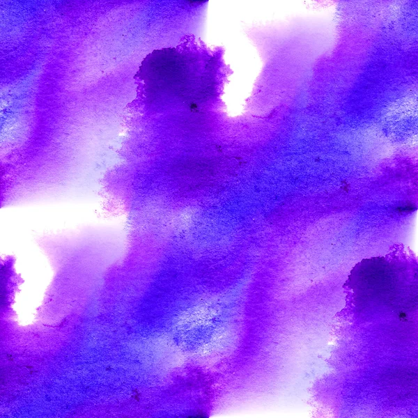 シームレスな分離スポット テクスチャ紫青抽象的な水彩画 — ストック写真