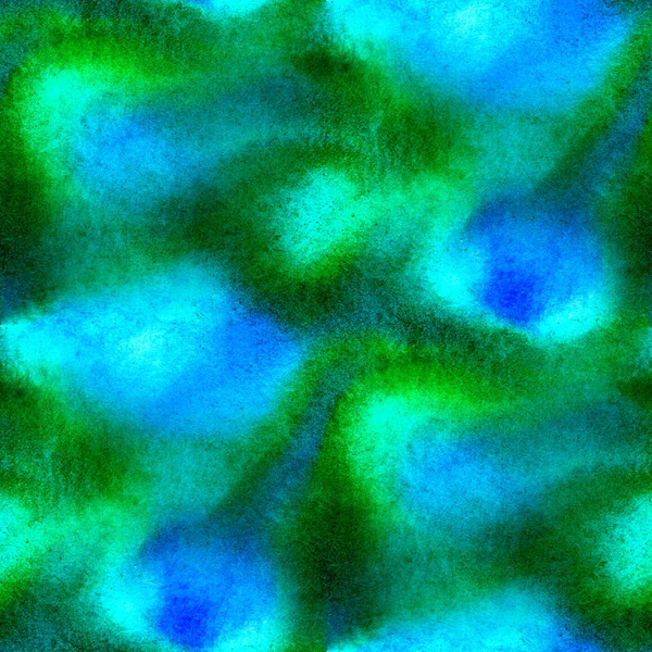 Zelené modré bezešvé pozadí makro akvarely — Stock fotografie