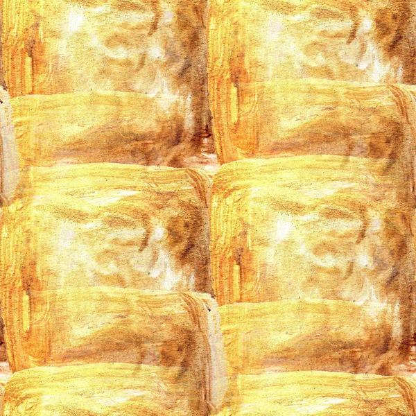 Watercolor yellow brown seamless background texture — Stock Photo, Image
