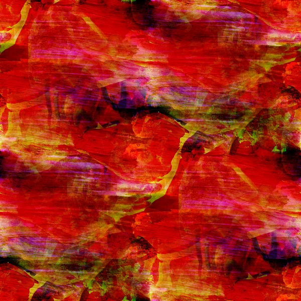 Abstracto rojo negro amarillo pintado fondo de pantalla arte contemporáneo bac — Foto de Stock