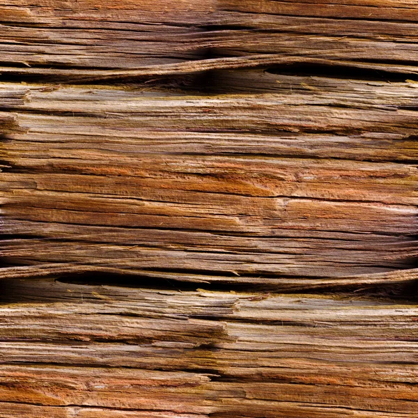 Naadloze textuur van oud hout met scheuren — Stockfoto