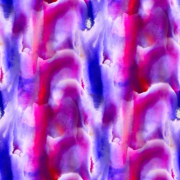 シームレスな青い紫テクスチャ色水彩抽象 — ストック写真