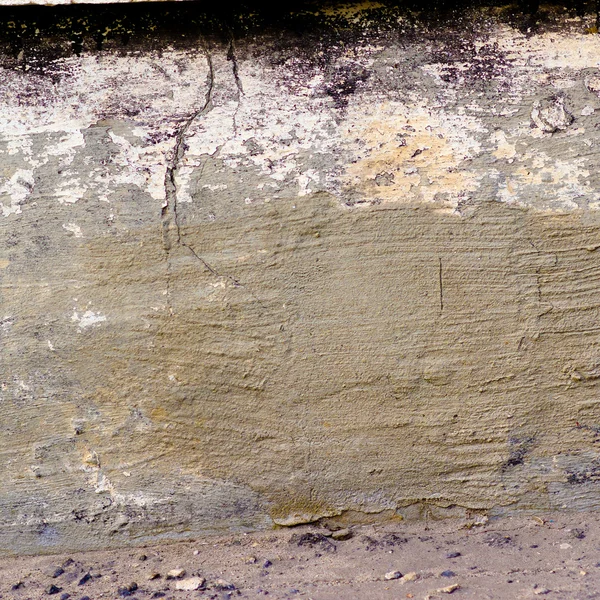 Fragmento de textura antigua pared con pintura duchada — Foto de Stock