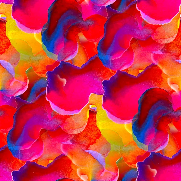 Seamless red pink blue orange texture color watercolour abstract — Stock Photo, Image