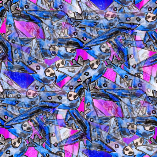 Безшовна текстура кольору акварельний літак синій фіолетовий абстрактний — стокове фото