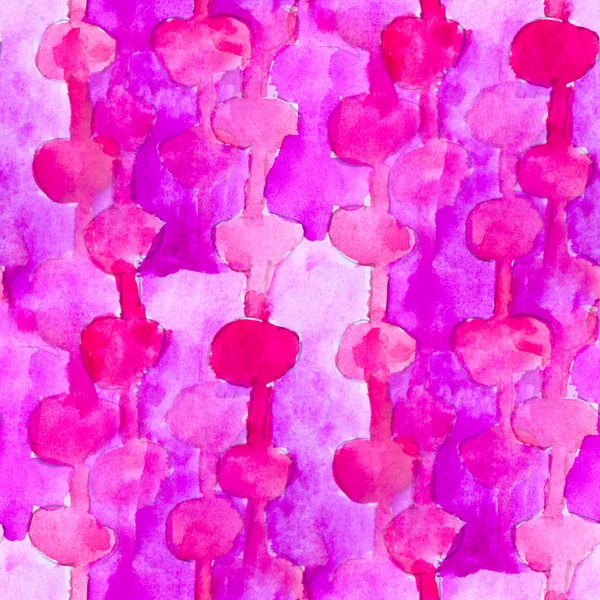 Bezszwowe żółtym tle akwarela kolor fioletowy wody abstrac — Zdjęcie stockowe