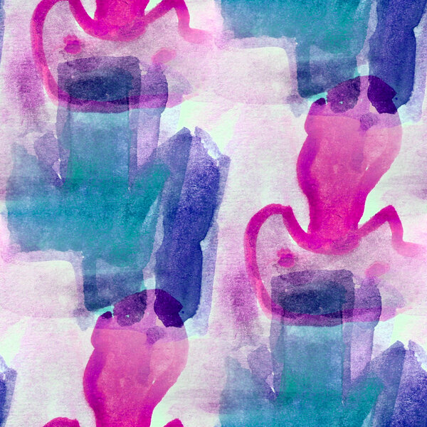 Краска синий фиолетовый бесшовный фон акварели цвет абстрактный
