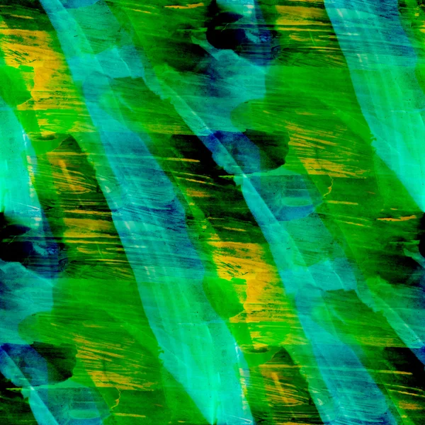 Streszczenie zielony żółty malowane tapety sztuki współczesnej backgro — Zdjęcie stockowe