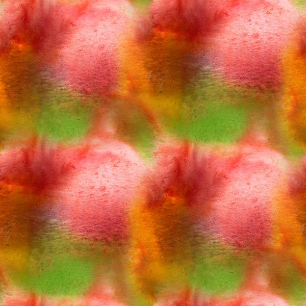 Безшовна текстура акварельні шпалери червоний зелений жовтий фон — стокове фото
