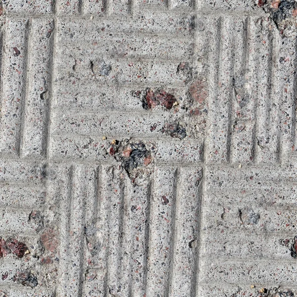 Nahtlose Textur graues Quadrat der alten Steinmauer mit einem Riss zurück — Stockfoto