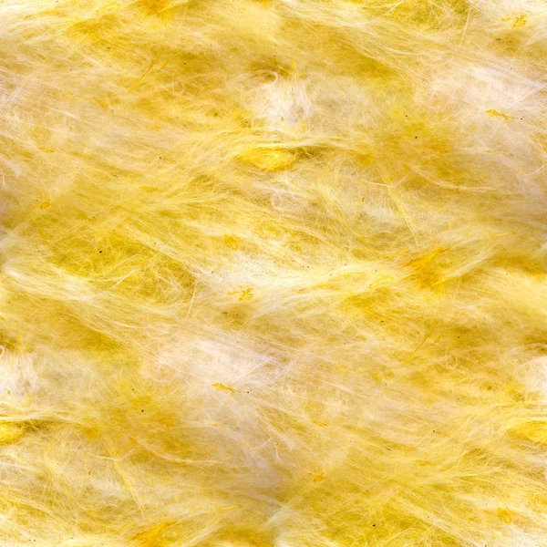 グラスファイバー シームレス テクスチャ黄色いウールの背景 — ストック写真