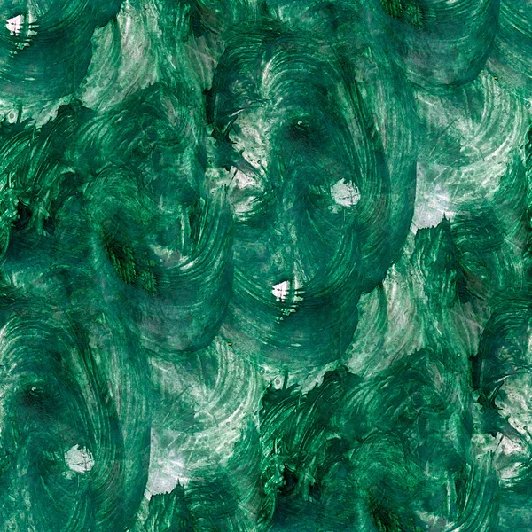 Бесшовная текстура зеленых акварелей фона — стоковое фото