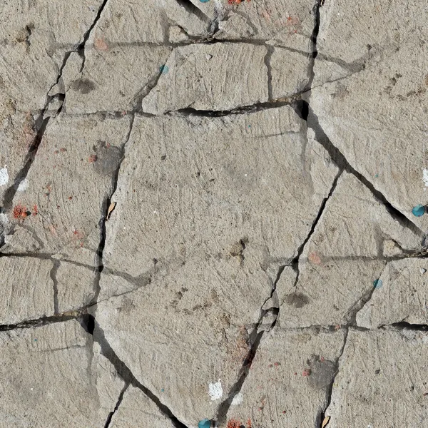コンクリート テクスチャ壁亀裂背景シームレス — ストック写真