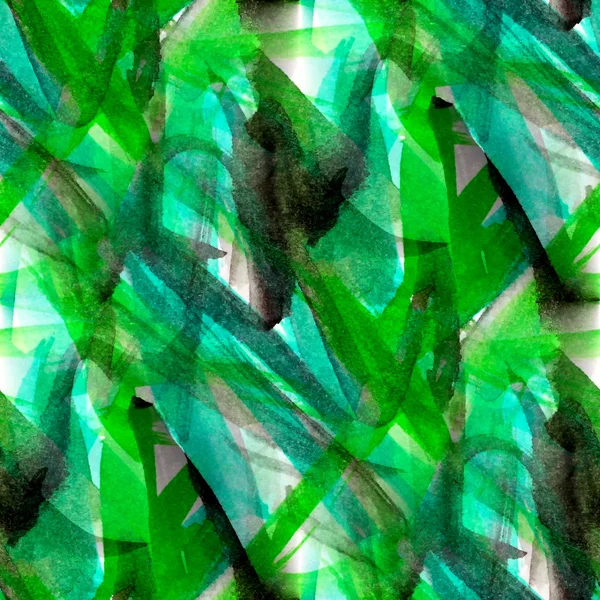 Рамка акварели бесшовный зеленый фон — стоковое фото