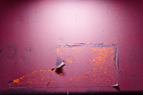 Grunge rosa consistenza di ferro con un posto per i messaggi — Foto Stock