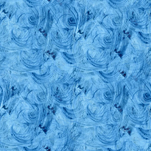 シームレスな抽象的なテクスチャの青い色の水彩画 — ストック写真