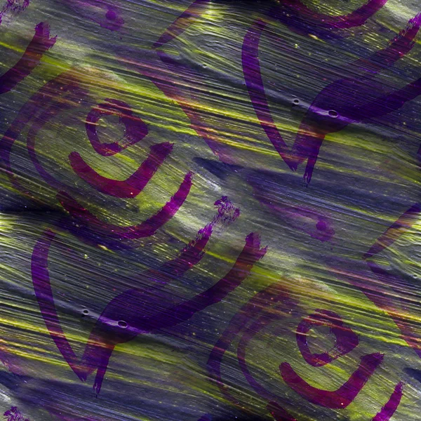 Рамка акварели бесшовный фиолетовый желтый фон — стоковое фото