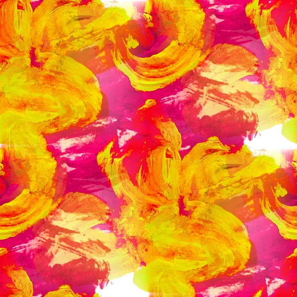 Orange nahtlose Textur Bild abstrakte Aquarell Hintergrund — Stockfoto