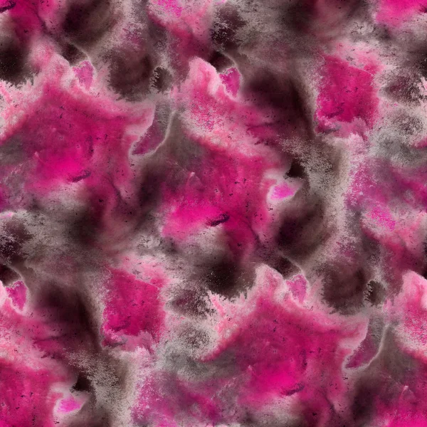 Texture senza soluzione di continuità acquerello carta da parati rosa sfondo nero — Foto Stock