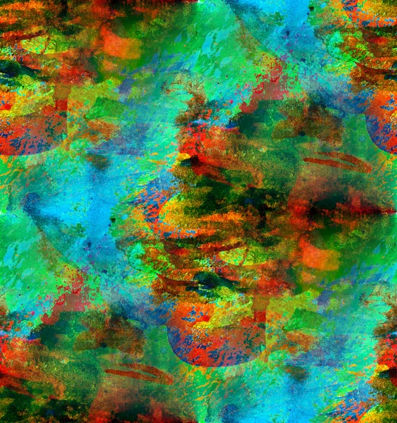 Yeşil kırmızı suluboya resim sanat sorunsuz arka plan — Stok fotoğraf