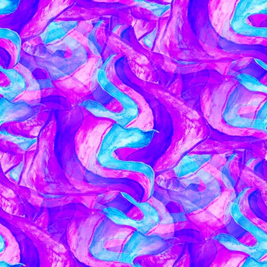 mavi ve mor sorunsuz suluboya