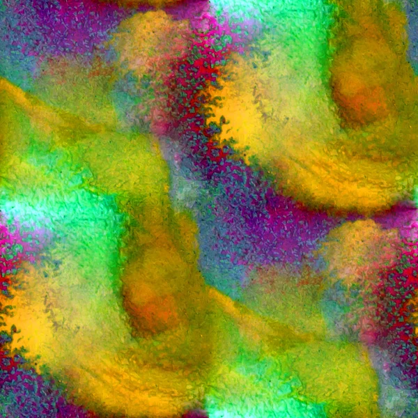 Sulu Boya yeşil mor sarı doku resim renkli backgr — Stok fotoğraf