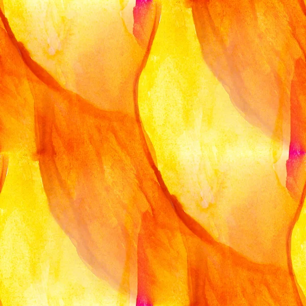 Macroaquarela amarela textura sem costura e manchas de tinta — Fotografia de Stock