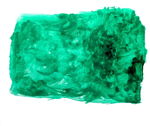 Pincel acuarela verde cuadrado abstracto arte artístico aislado bac — Foto de Stock