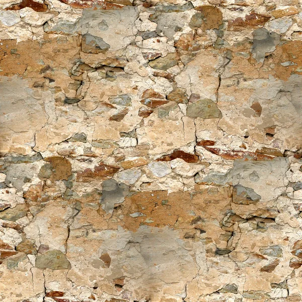 Texture senza soluzione di continuità del vecchio muro di pietra — Foto Stock