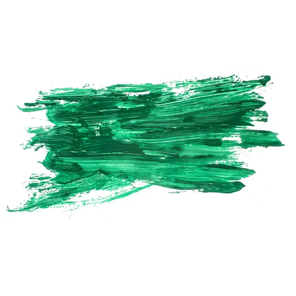 Green watercolors spot blotch isolated — Stock Photo, Image