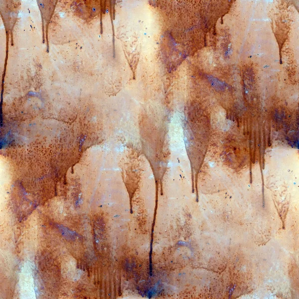 Rust paint flowed seamless texture wallpaper iron — Stock Photo, Image