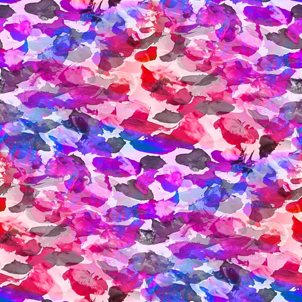 밝은 일 획으로 원활한 핑크 블루 그림 수채화 — 스톡 사진