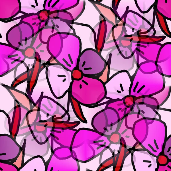Flores roxo fundo textura sem costura — Fotografia de Stock