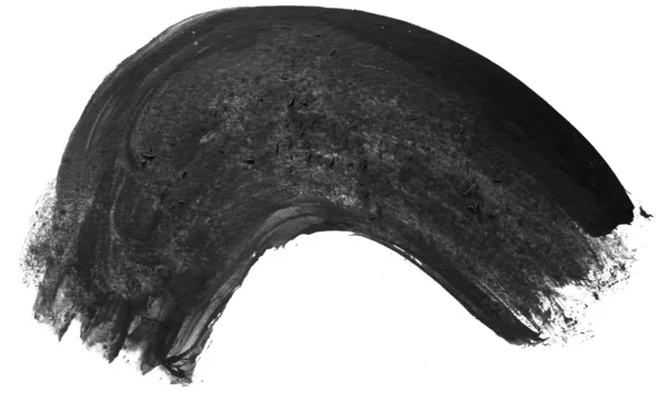 Spot siyah sanat suluboya işaretçi doku üzerinde beyaz bir ba izole — Stok fotoğraf