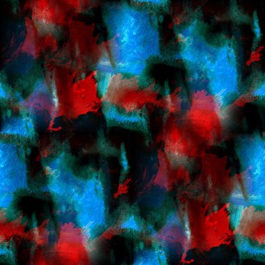 suluboya arka plan soyut kesintisiz mavi kırmızı el boyalı