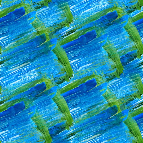 Streszczenie bezszwowe ręka zielony, niebieski, malowane tła akwarela — Zdjęcie stockowe