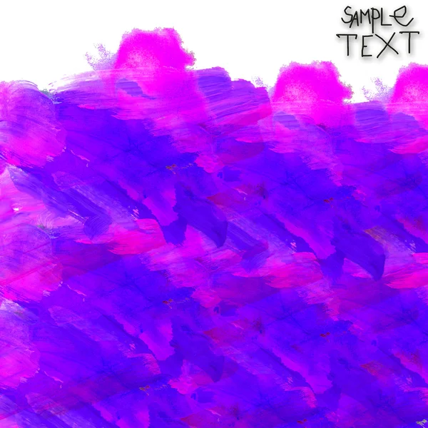 孤立的紫色背景水彩笔刷纹理 — 图库照片